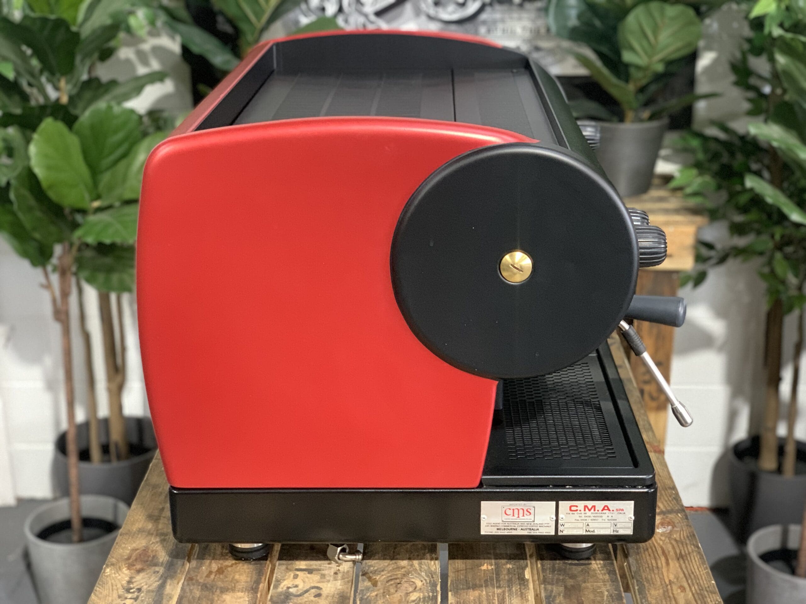 San Marino Lisa Red - 2 Group Commercial Espresso Machine - Black
