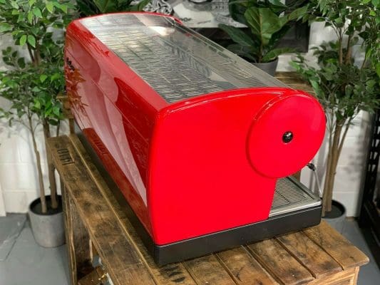San Marino Lisa - 3 Group Commercial Espresso Machine - Red