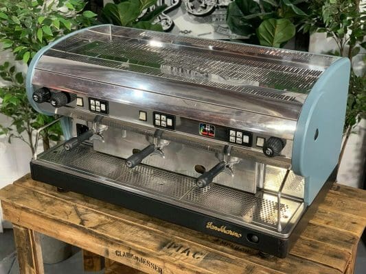 San Marino Lisa Blue - 3 Group Commercial Espresso Machine - Green