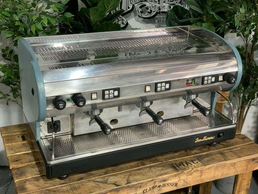 San Marino Lisa Blue - 3 Group Commercial Espresso Machine - Green