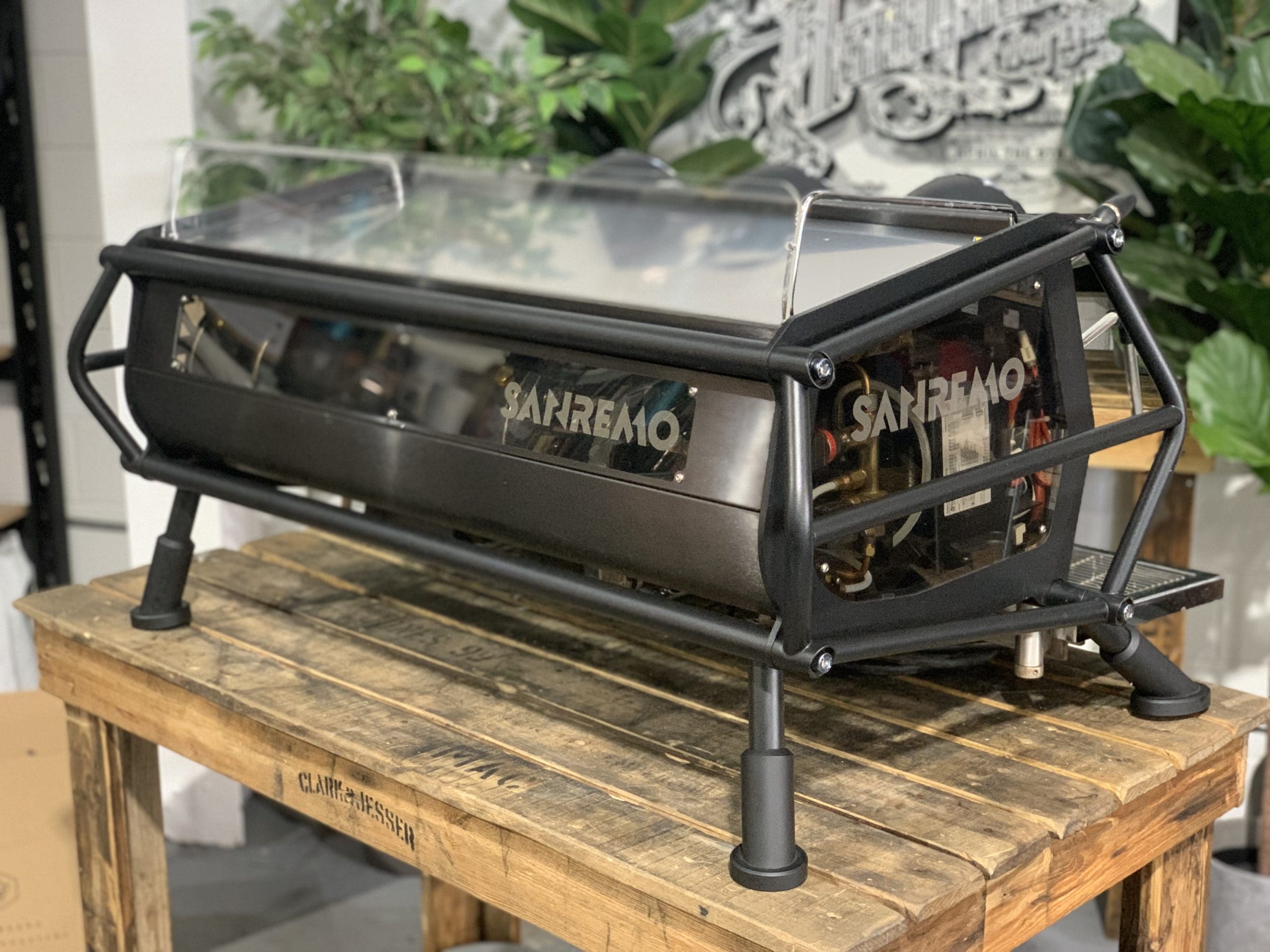 San Remo Cafe Racer Naked - 3 Group Commercial Espresso Machine - Black