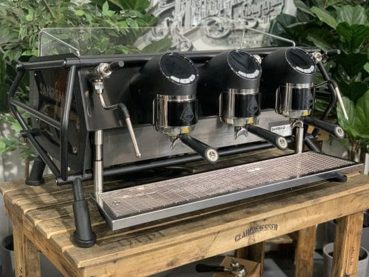 San Remo Cafe Racer Naked - 3 Group Commercial Espresso Machine - Black