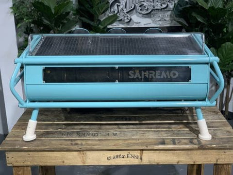 San Remo Cafe Racer Naked - 3 Group Commercial Espresso Machine - Aqua