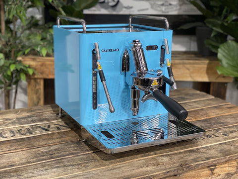 San Remo Cube R 1 Group Blue Espresso Coffee Machine