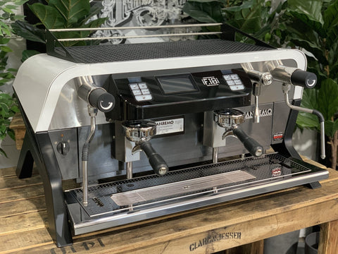 San Remo F18 White - 2 Group Commercial Espresso Machine - Black
