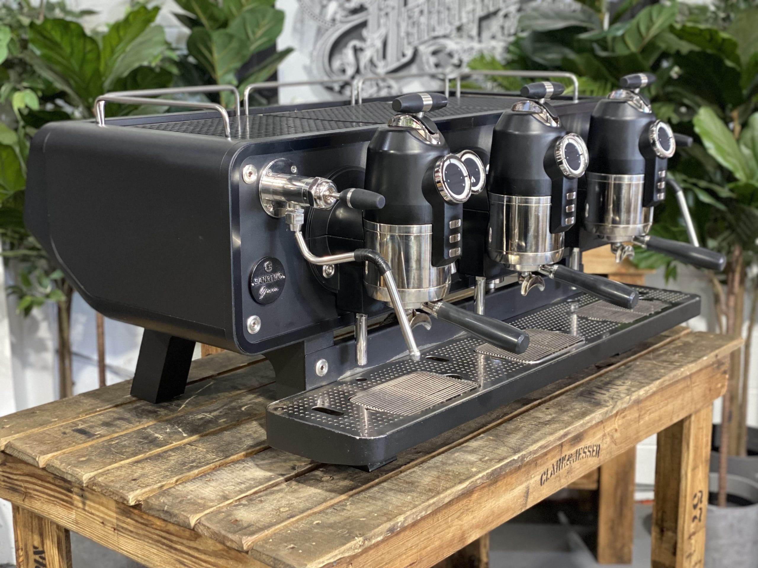 San Remo Opera - 3 Group Commercial Espresso Machine - Black