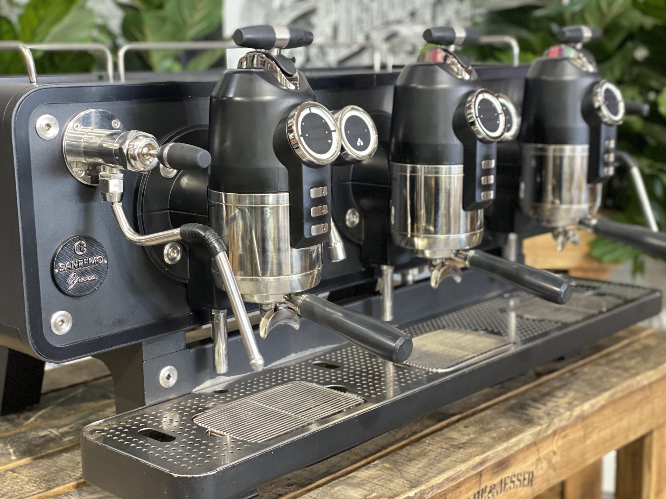 San Remo Opera - 3 Group Commercial Espresso Machine - Black