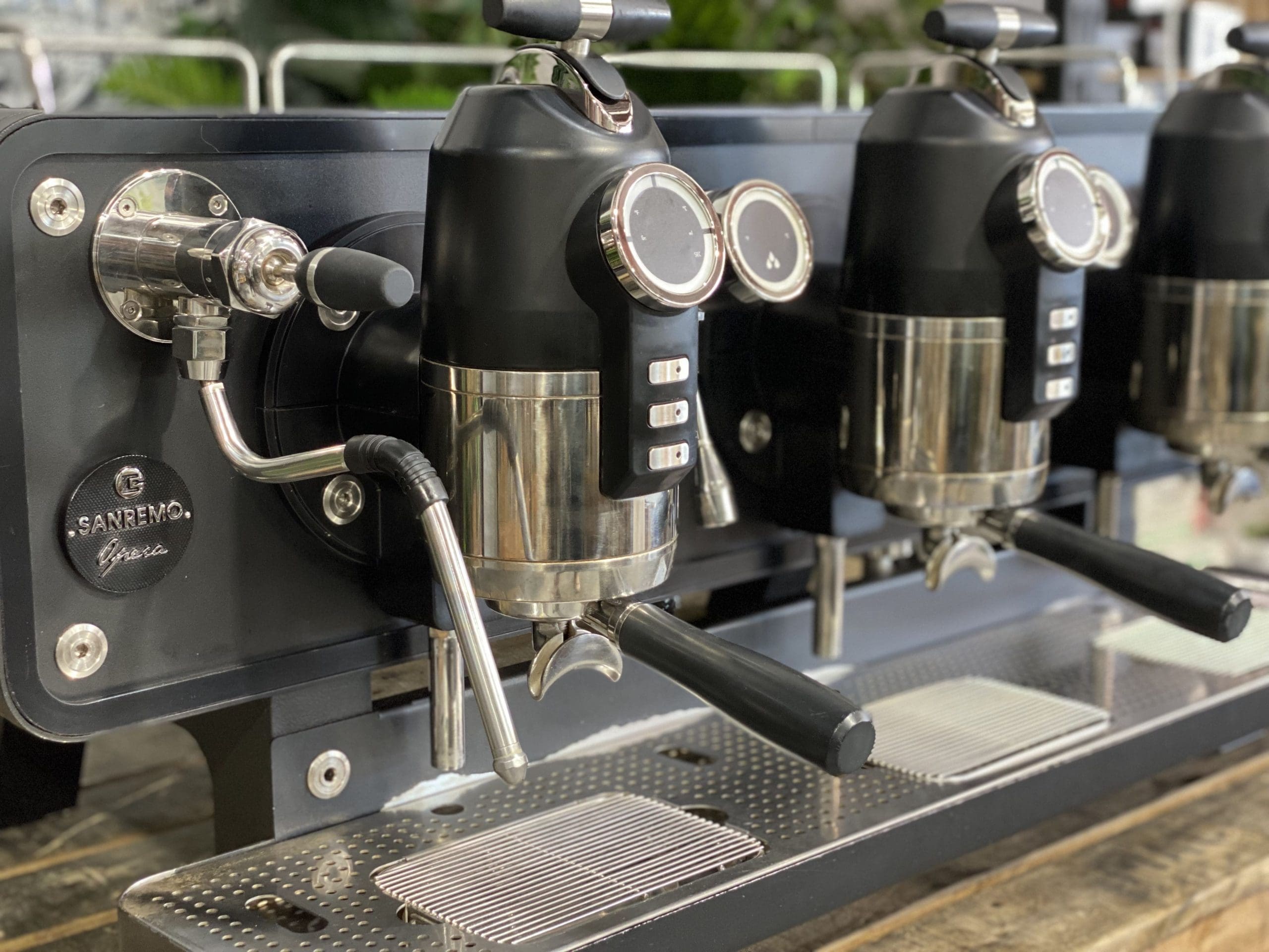 San Remo Opera - 3 Group Commercial Espresso Machine - Black
