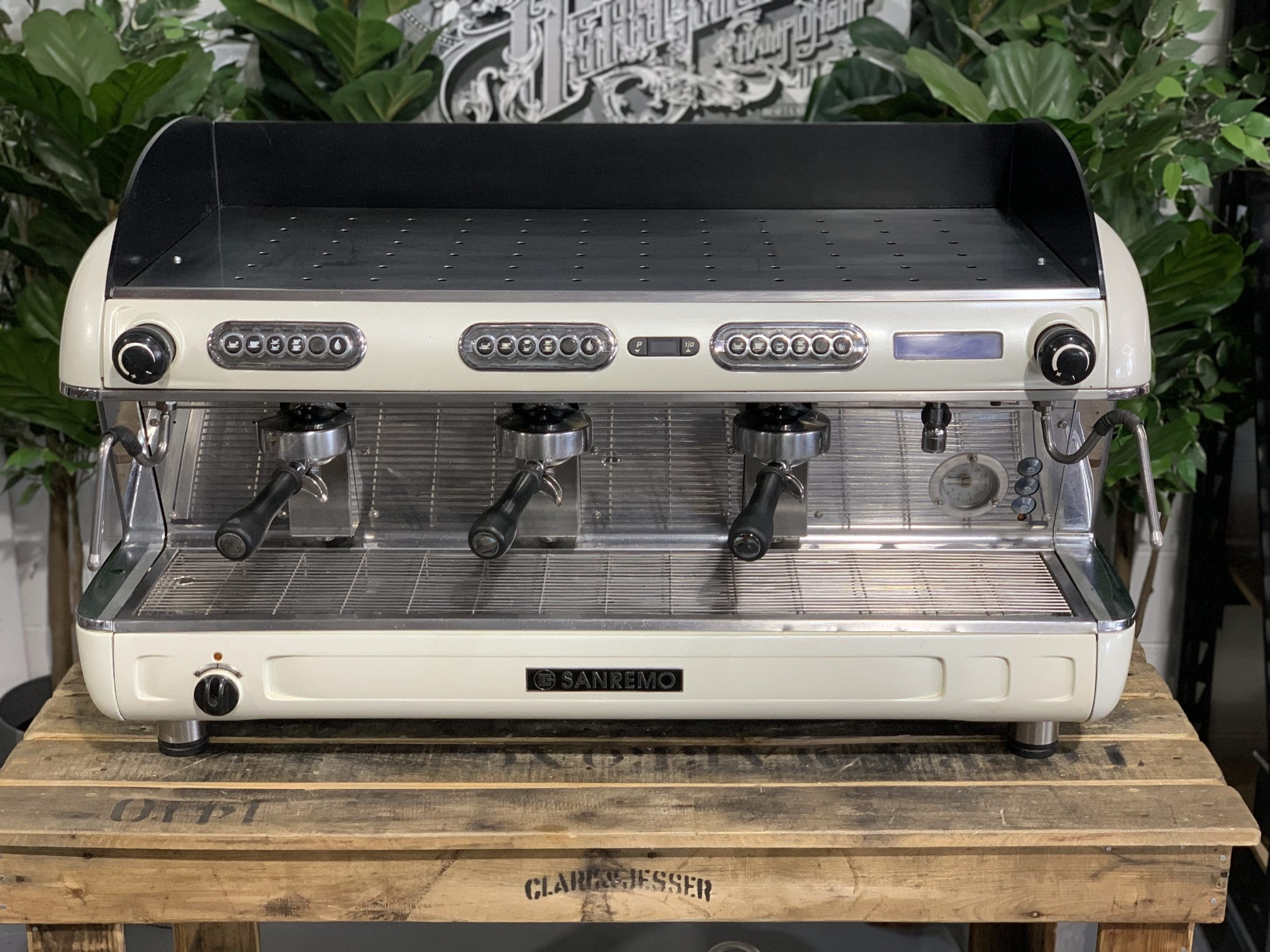San Remo Verona - 3 Group Commercial Espresso Machine - White
