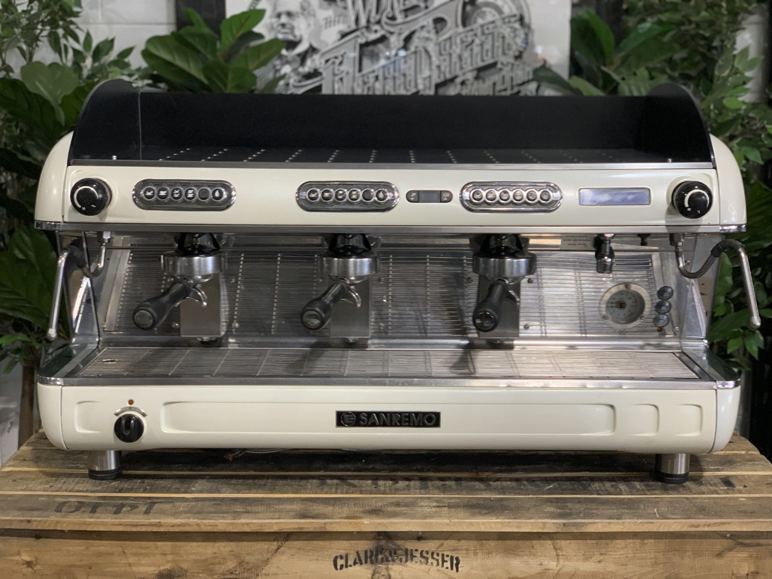 San Remo Verona - 3 Group Commercial Espresso Machine - White