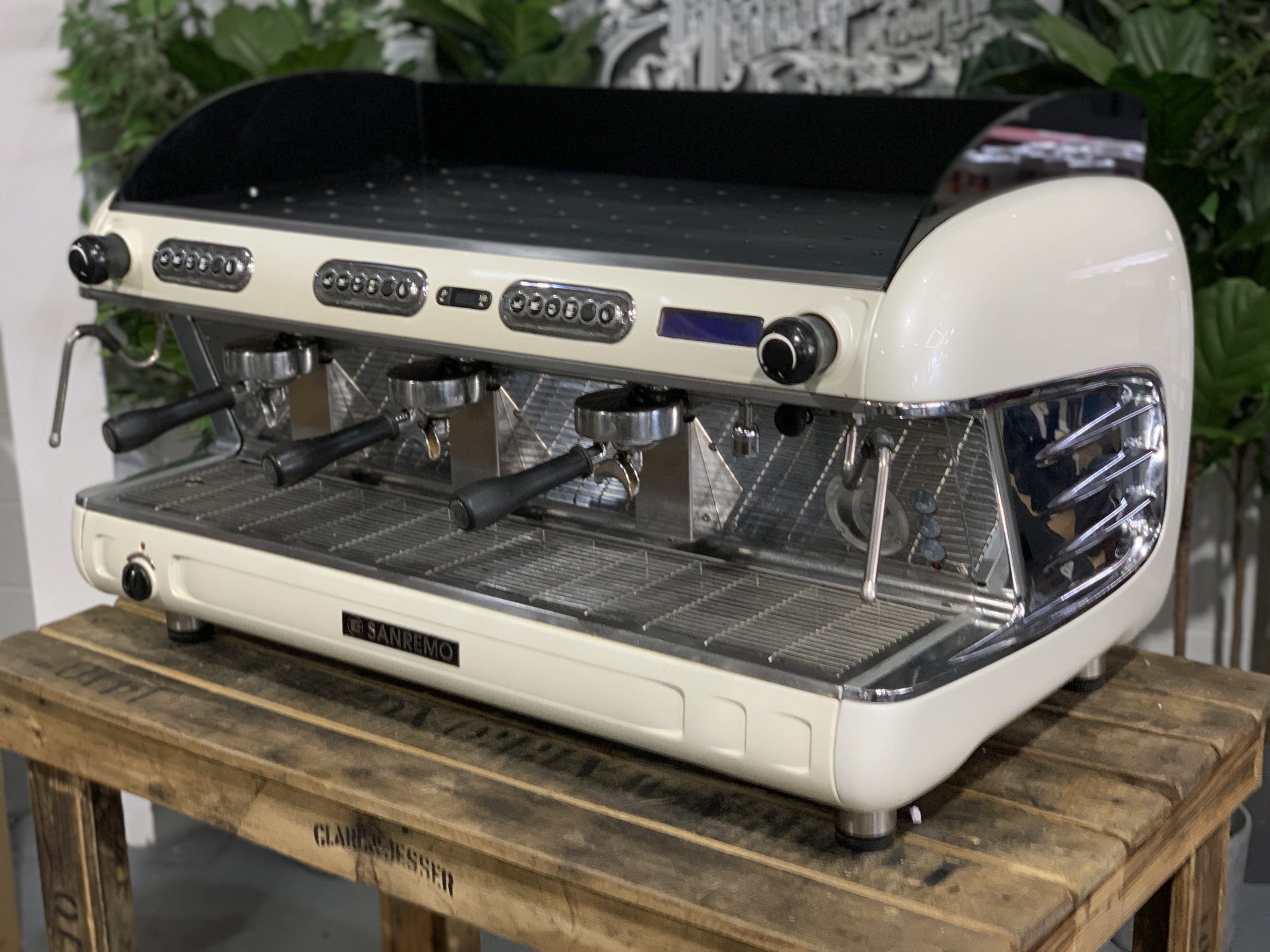 San Remo Verona - 3 Group Commercial Espresso Machine - White
