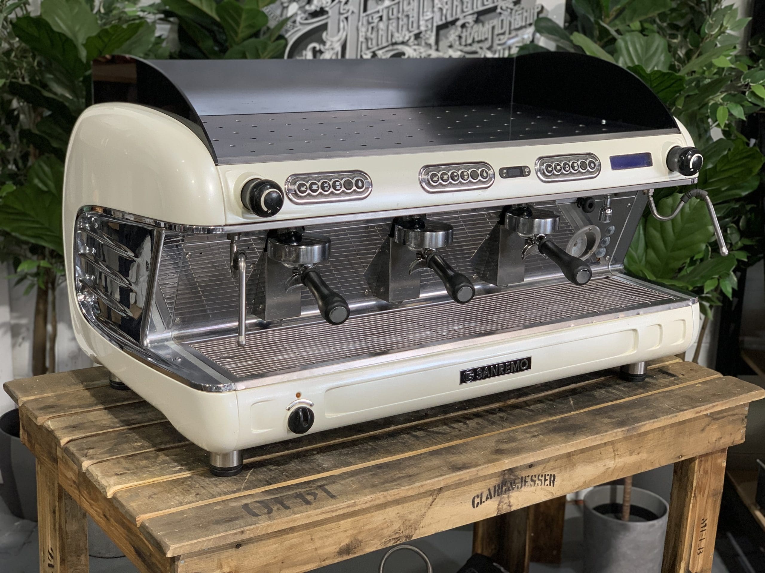 San Remo Verona - 3 Group Commercial Espresso Machine - White