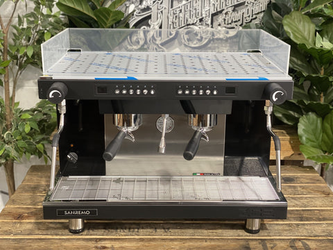 San Remo Zoe Competition High Cup - 2 Group Commercial Espresso Machine - Black