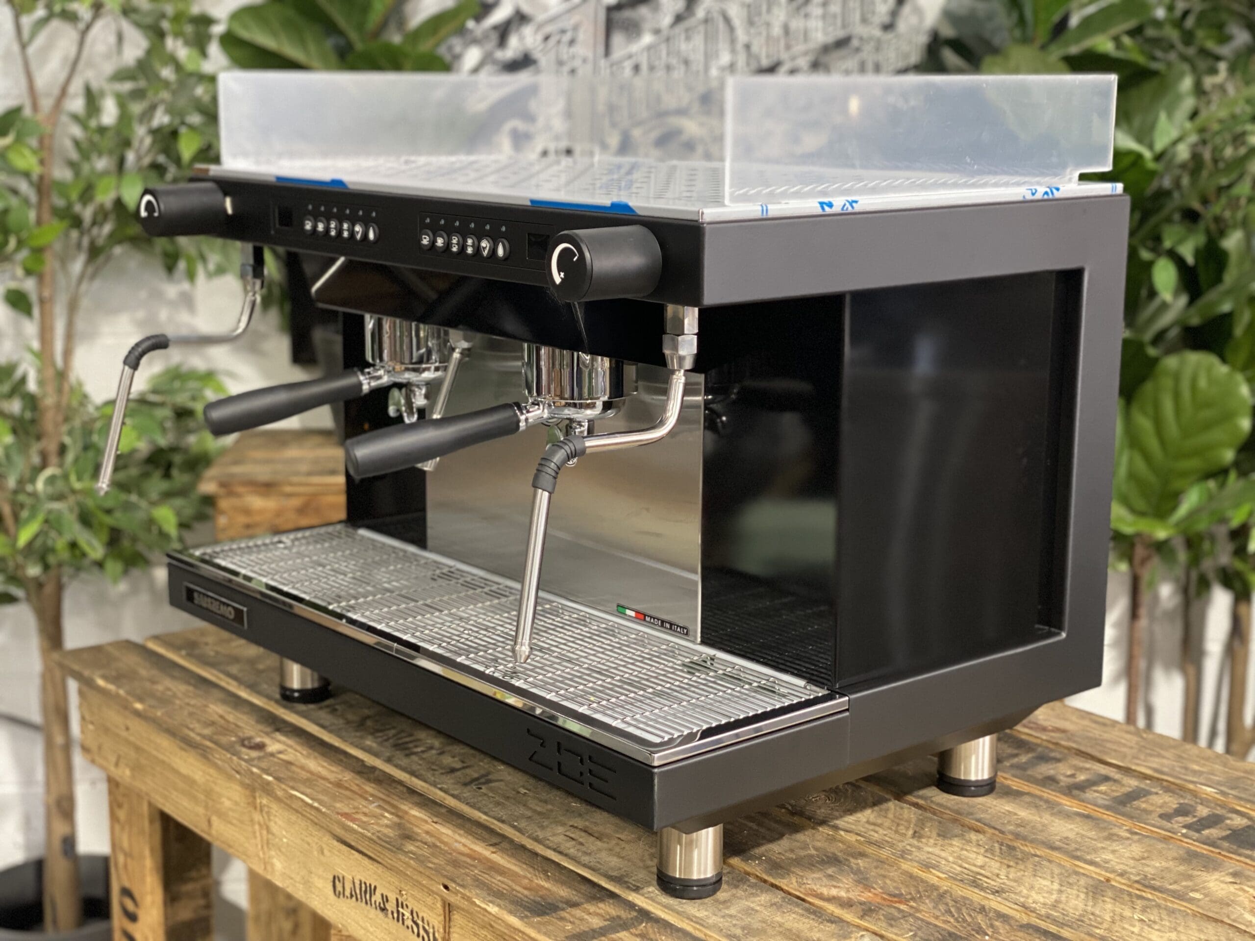 San Remo Zoe Competition High Cup - 2 Group Commercial Espresso Machine - Black