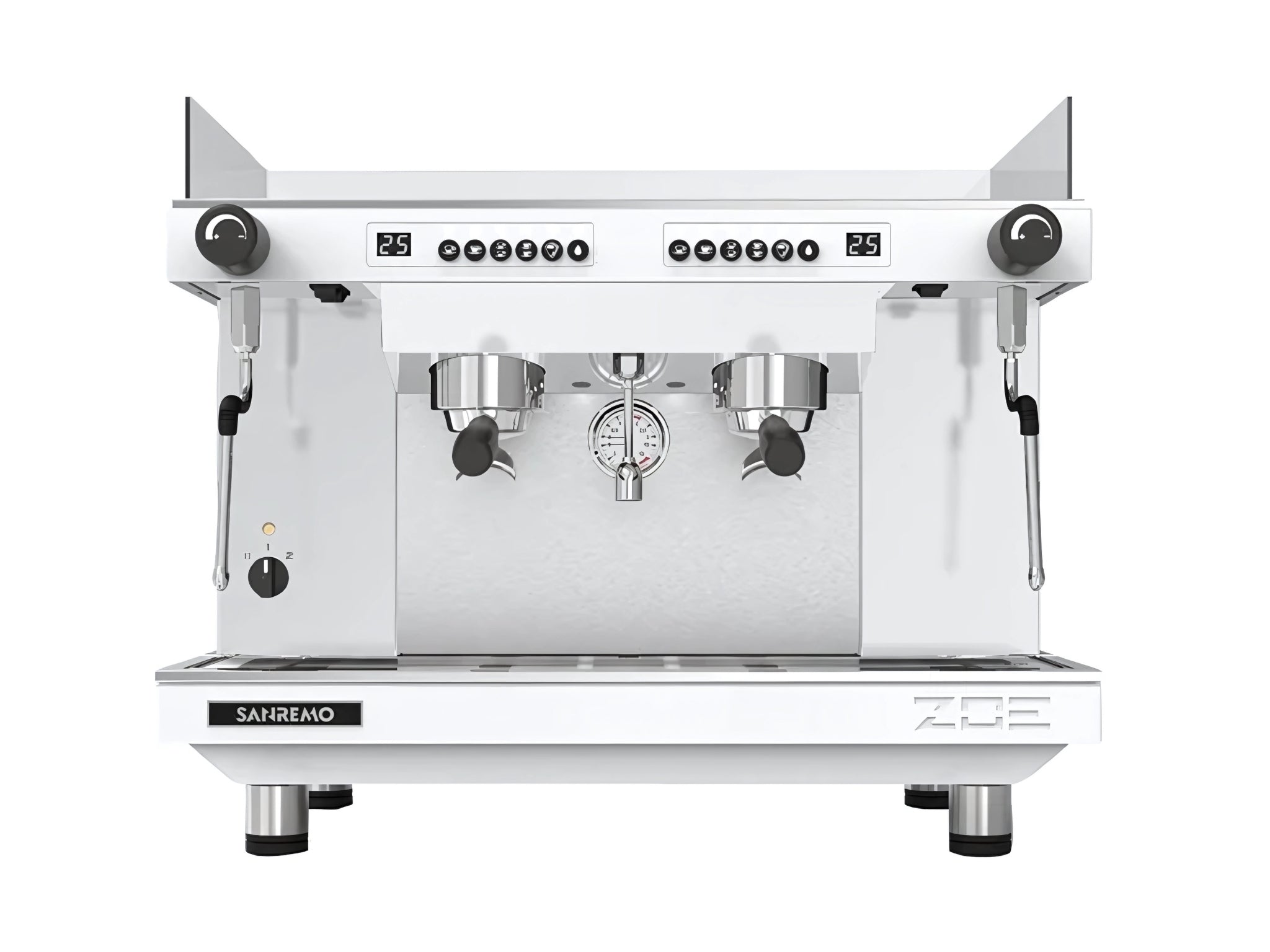 San Remo Zoe Competition High Cup - 2 Group Commercial Espresso Machine - White