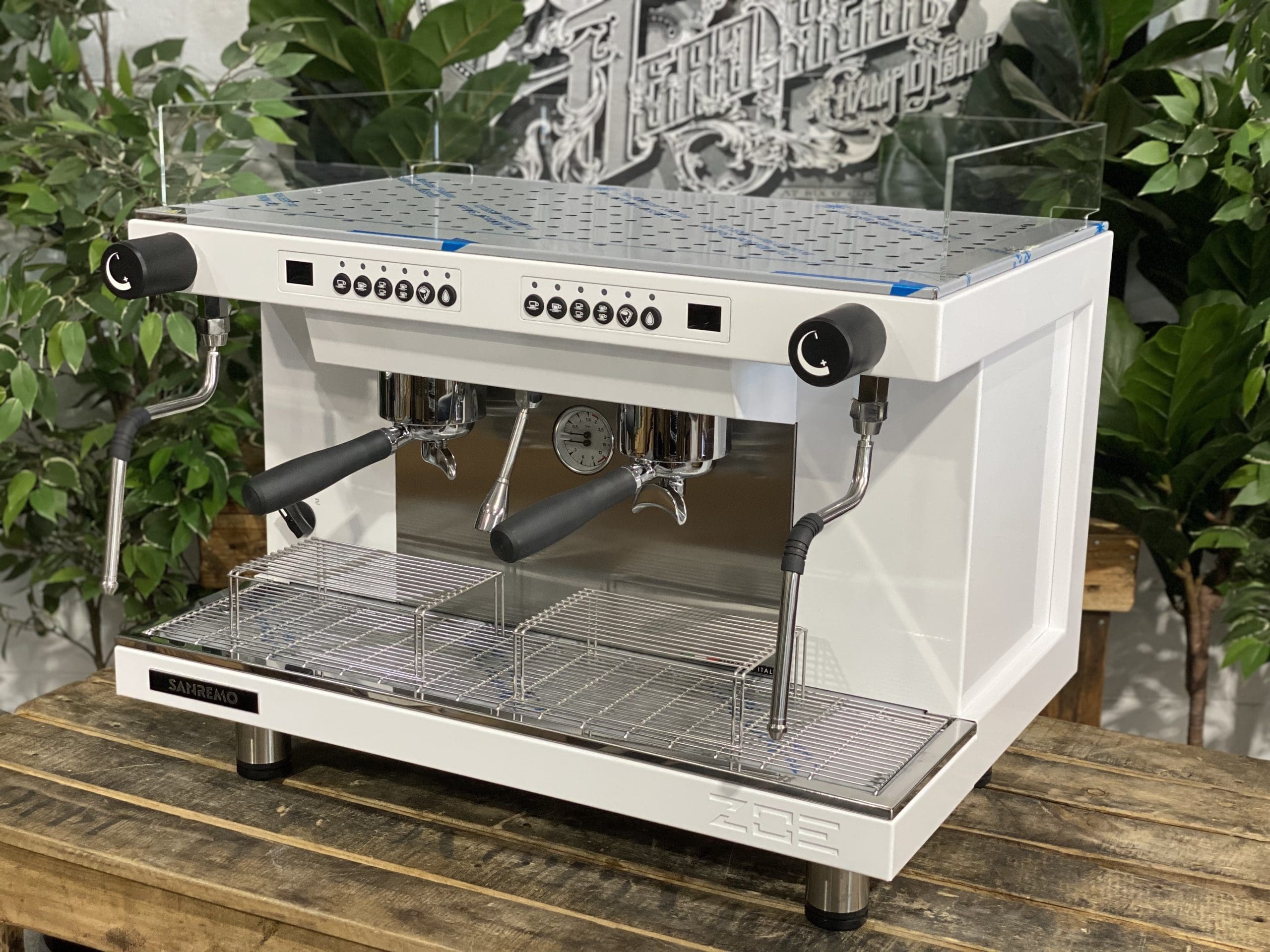 San Remo Zoe Competition Tall - 2 Group Commercial Espresso Machine - White