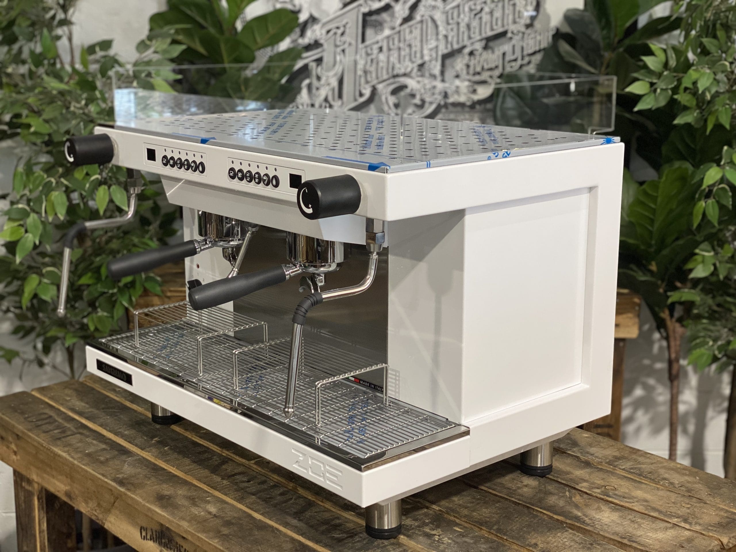 San Remo Zoe Competition Tall - 2 Group Commercial Espresso Machine - White