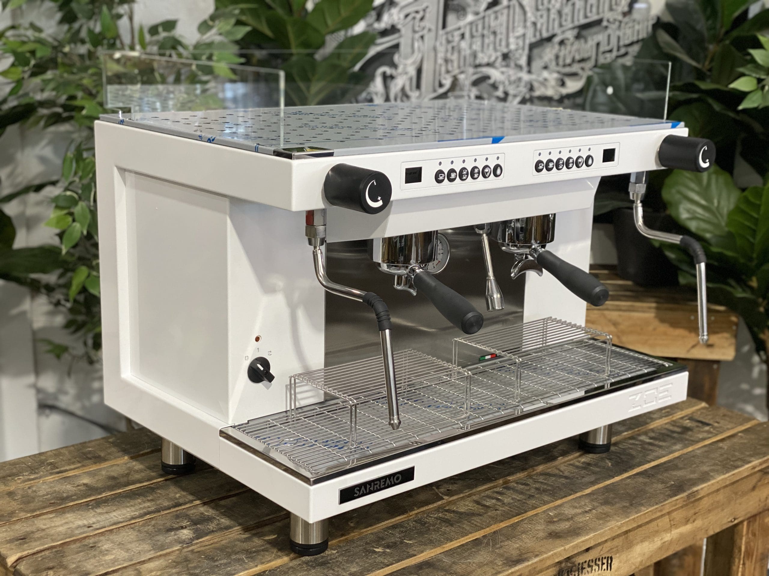 San Remo Zoe Competition Tall - 2 Group Commercial Espresso Machine - White