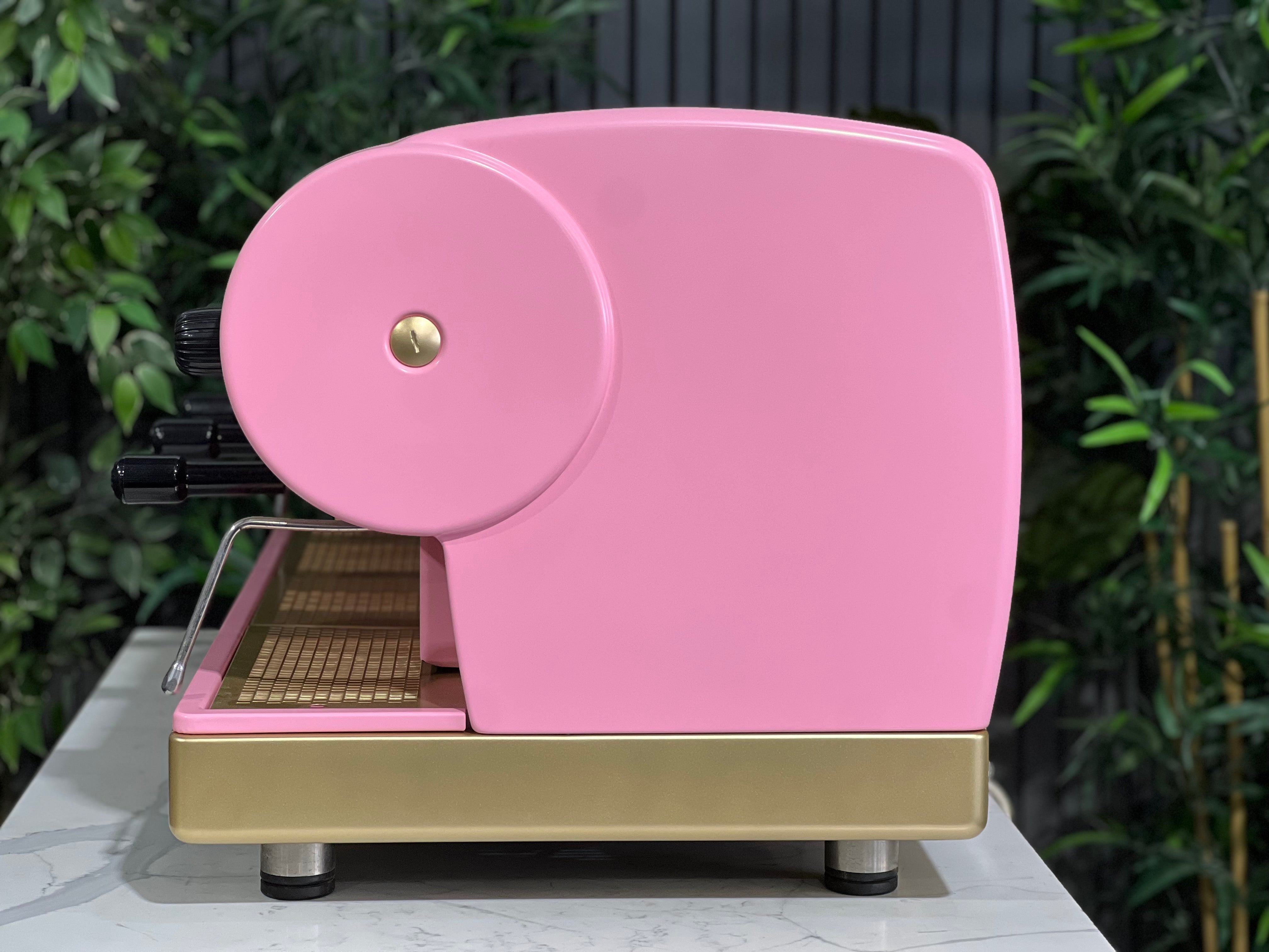 San Marino Lisa Pink - 3 Group Commercial Espresso Machine - Gold