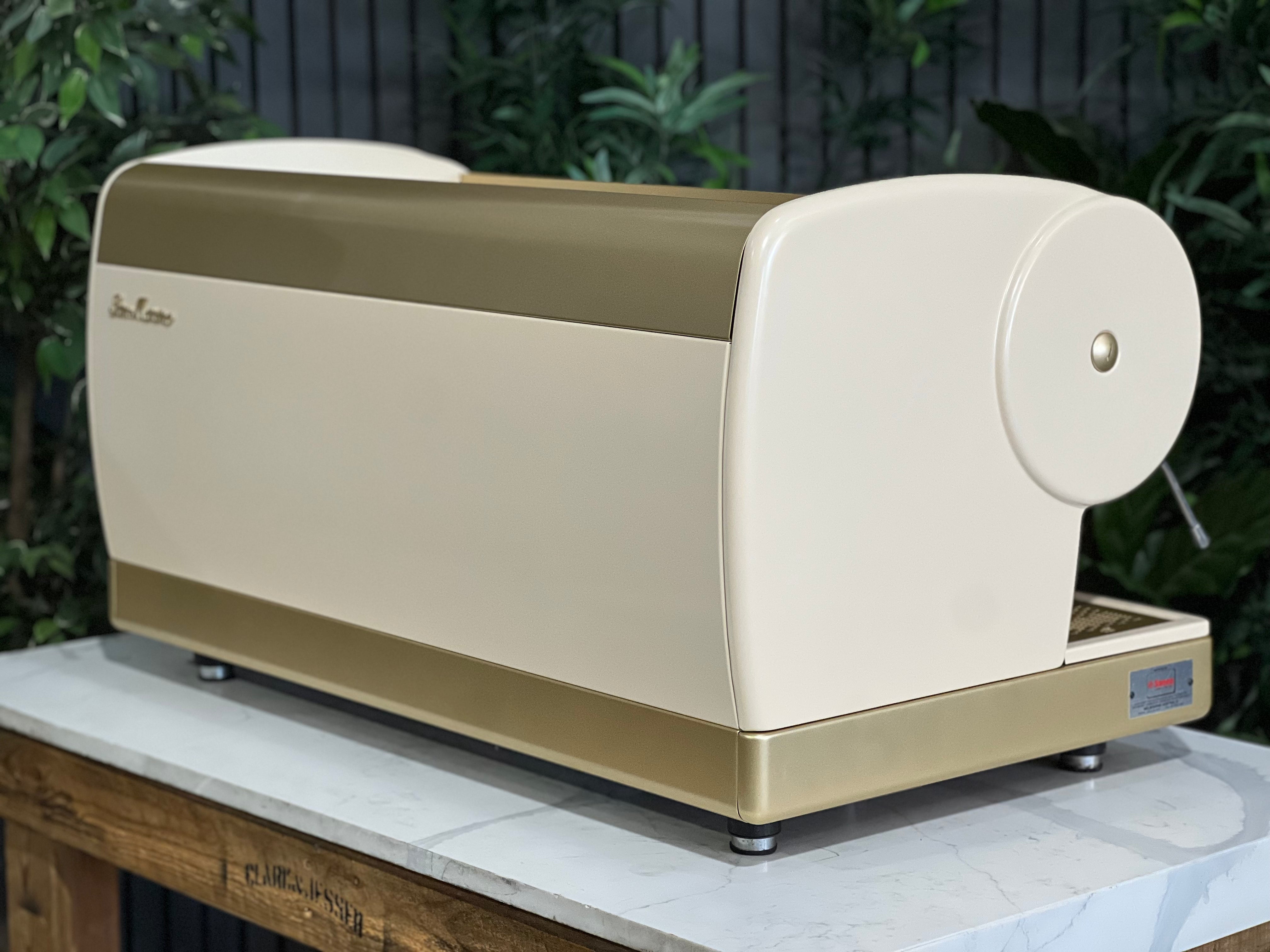 San Marino Lisa Cream - 3 Group Commercial Espresso Machine - Gold