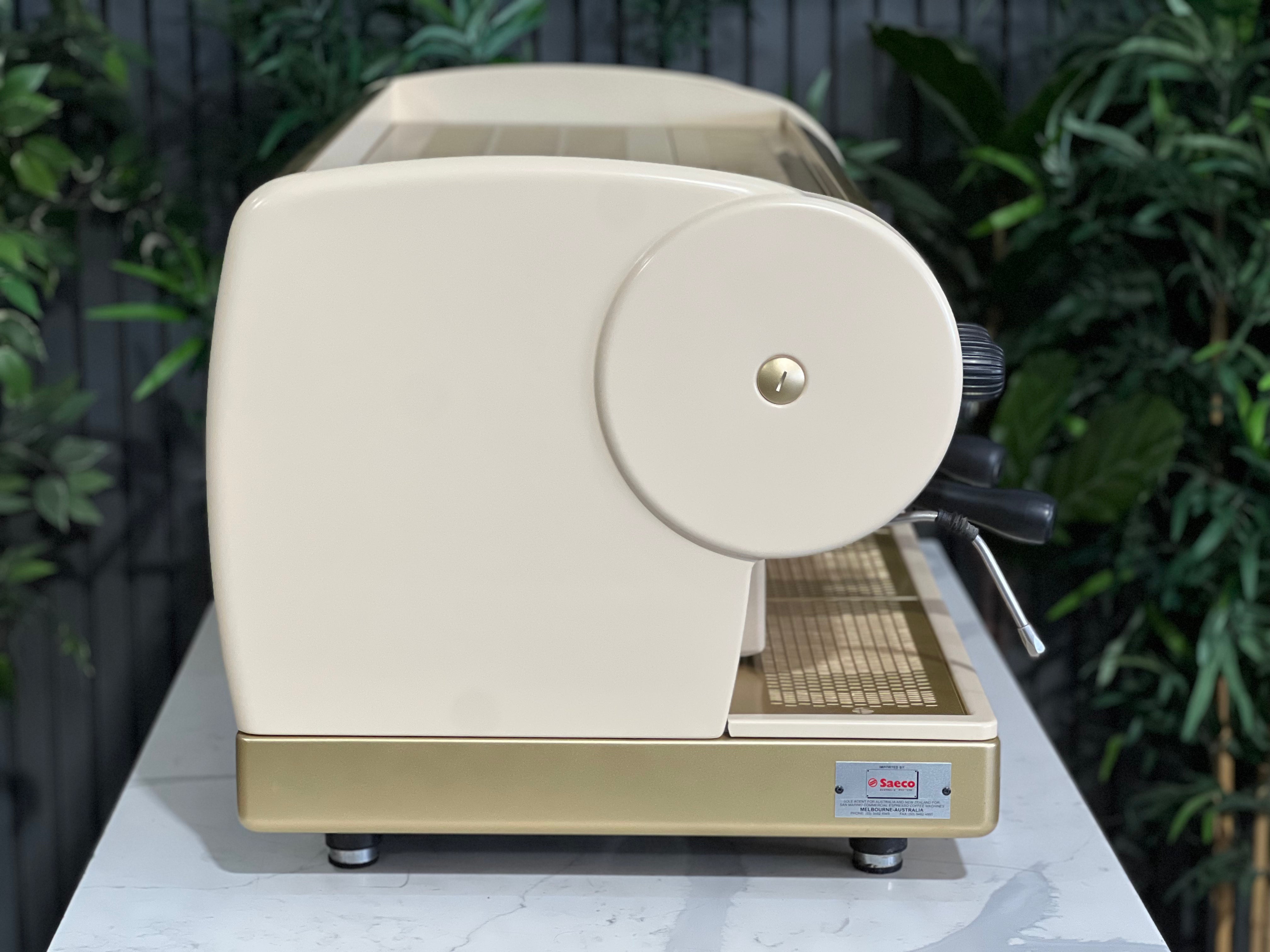 San Marino Lisa Cream - 3 Group Commercial Espresso Machine - Gold