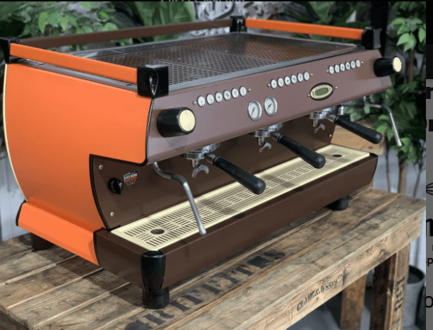 La Marzocco GB5 3 Group Orange & Brown