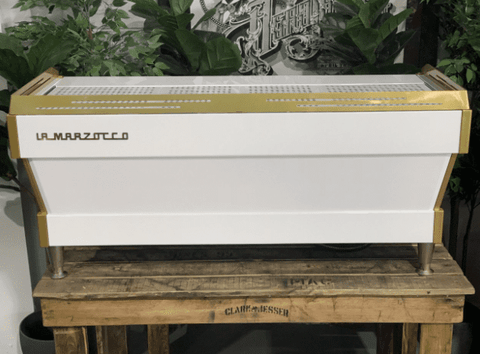 La Marzocco Linea PB 4 Group White & Gold