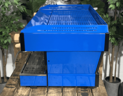 La Marzocco Linea PB Blue with - 3 Group Commercial Espresso Machine - Timber