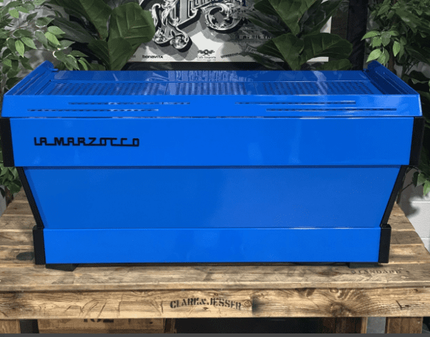 La Marzocco Linea PB Blue with - 3 Group Commercial Espresso Machine - Timber