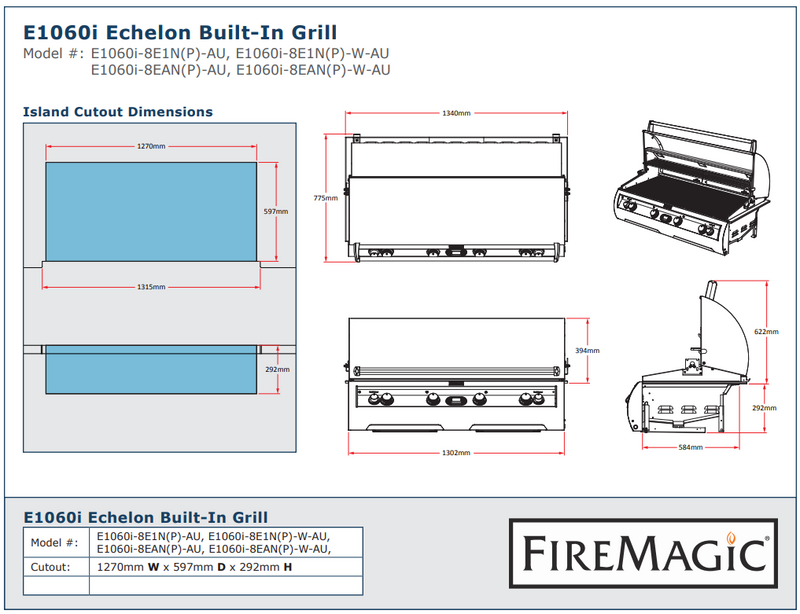 Fire Magic Grills Echelon E1060i Built-in Grill