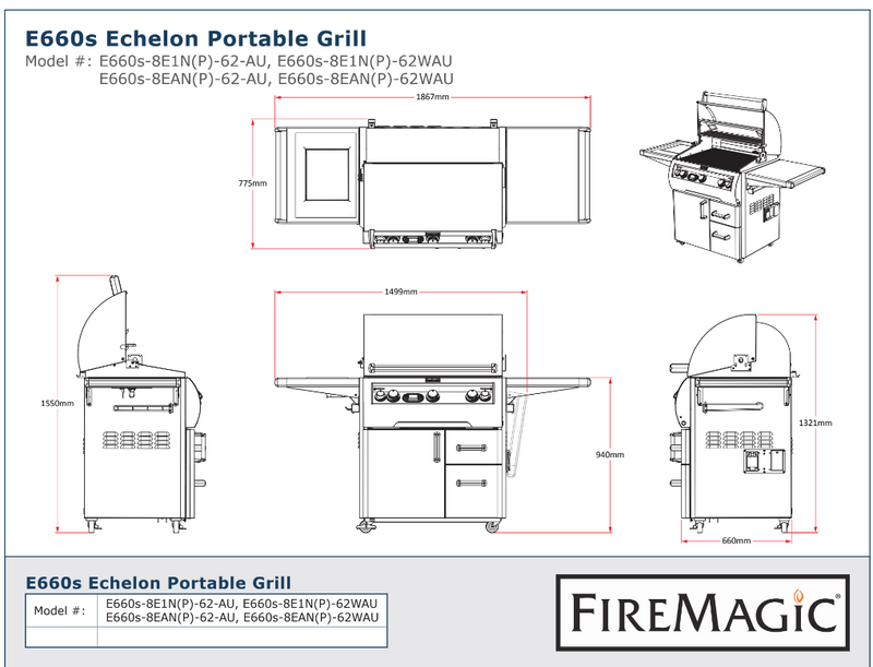 Fire Magic Grills Echelon E660s Portable Grill