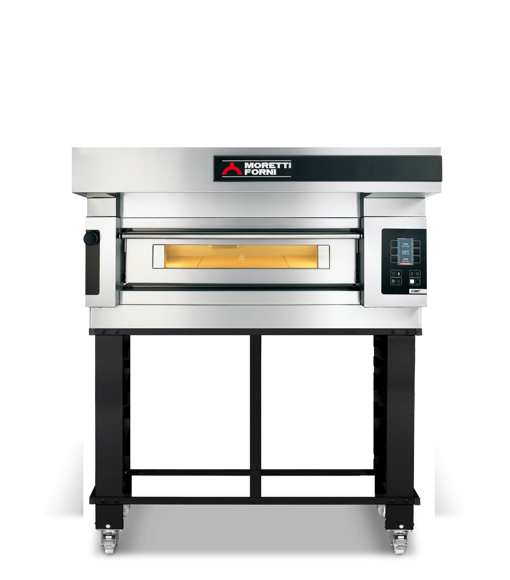 Moretti Forni serieS Single Deck Bakery Oven on Stand - 3 x 60x40cm Tray