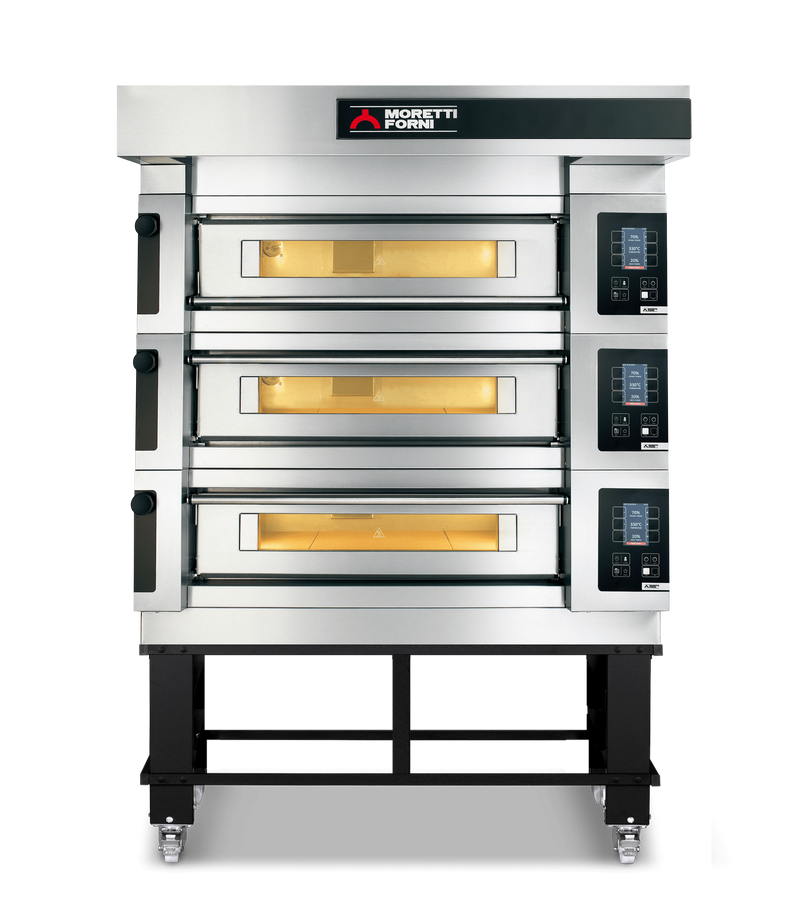 Moretti Forni serieS Triple Deck Oven on Stand - 20 x 35cm Pizza