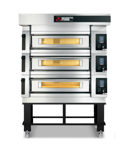 Moretti Forni serieS Triple Deck Bakery Oven on Stand - 6 x 60x40cm Tray