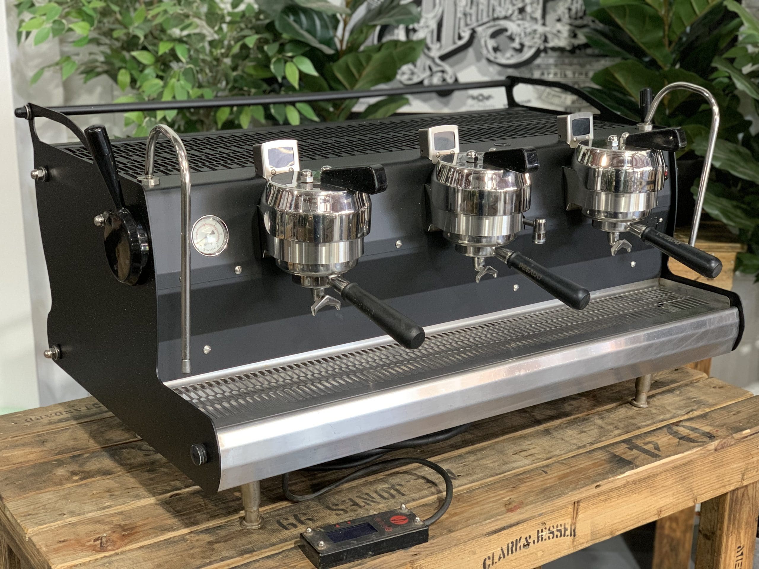 Synesso Cyncra Matte w. Shot Timers - 3 Group Commercial Espresso Machine - Black