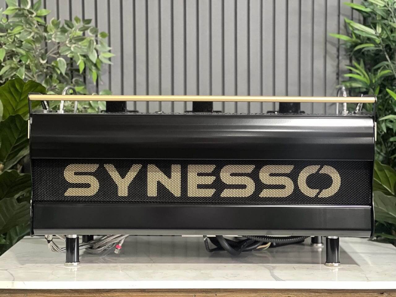 Synesso MVP Shot Timers Black - 3 Group Commercial Espresso Machine - Gold