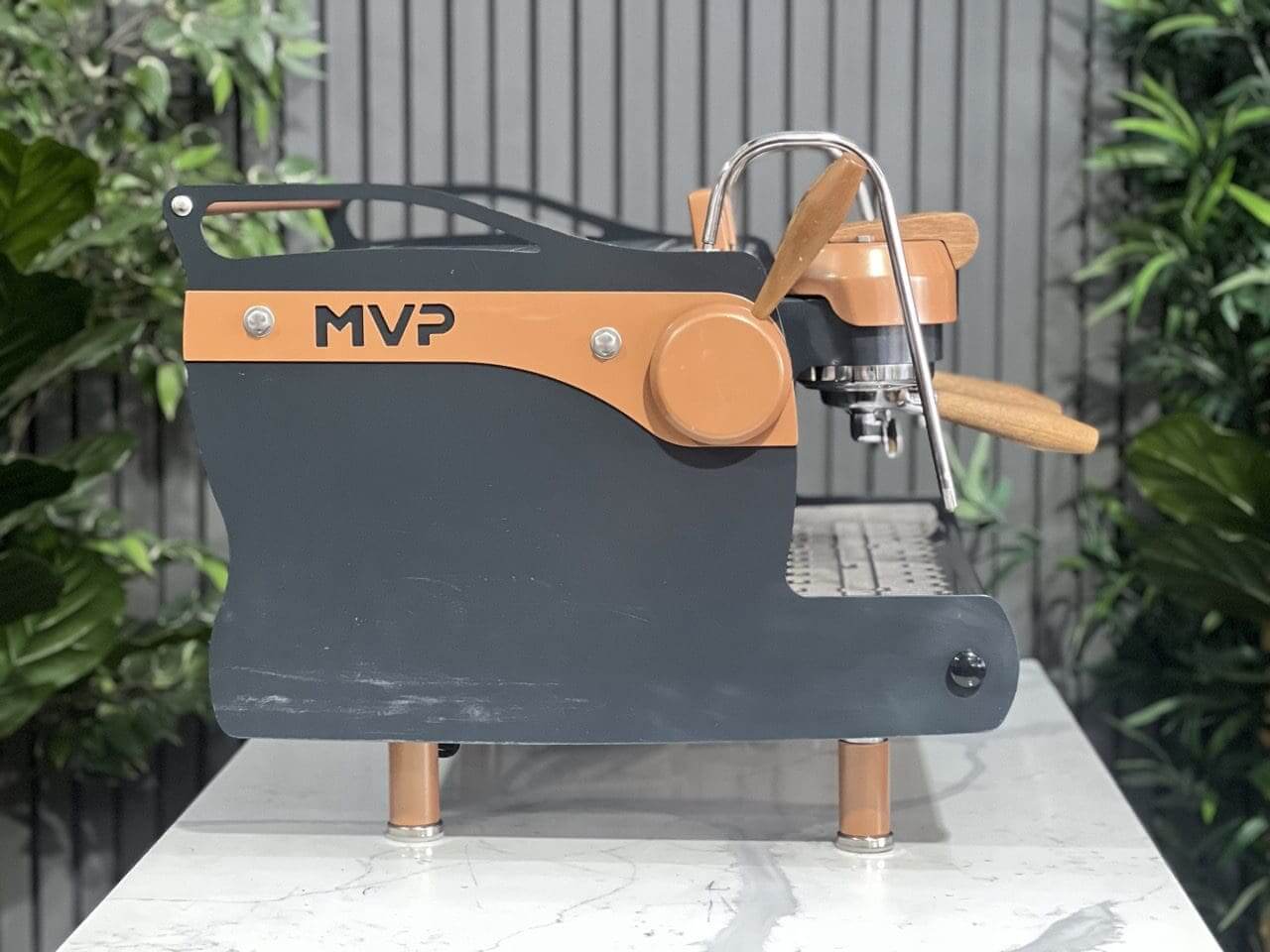 Synesso MVP Navy Blue - 2 Group Commercial Espresso Machine - Brown