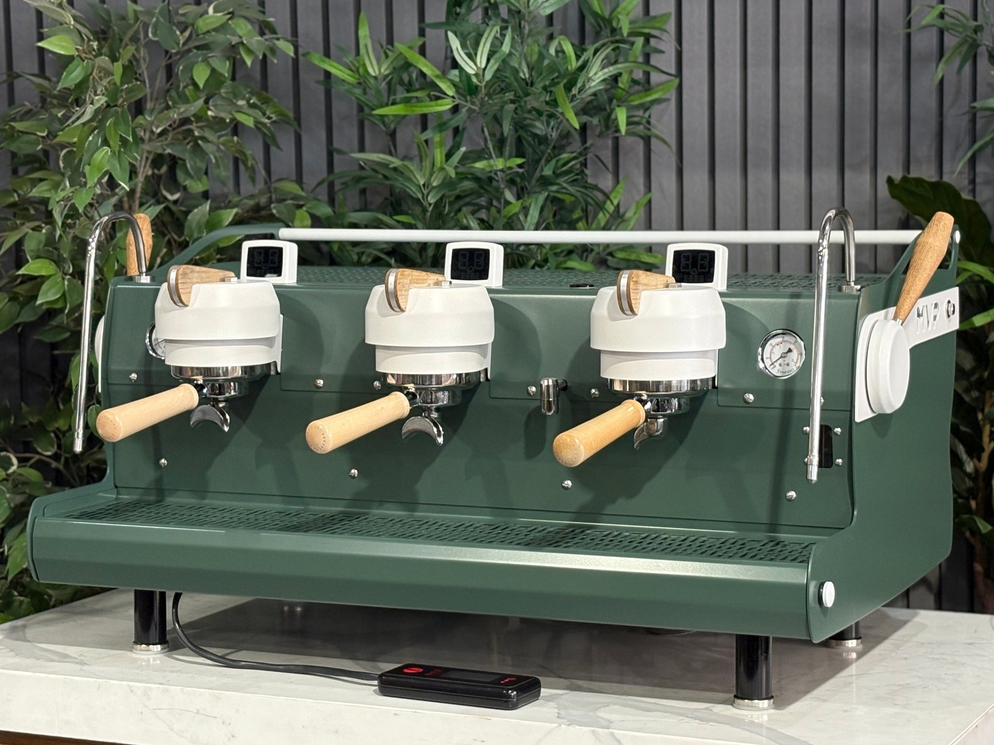 Synesso MVP Green White - 3 Group Commercial Espresso Machine - Timber