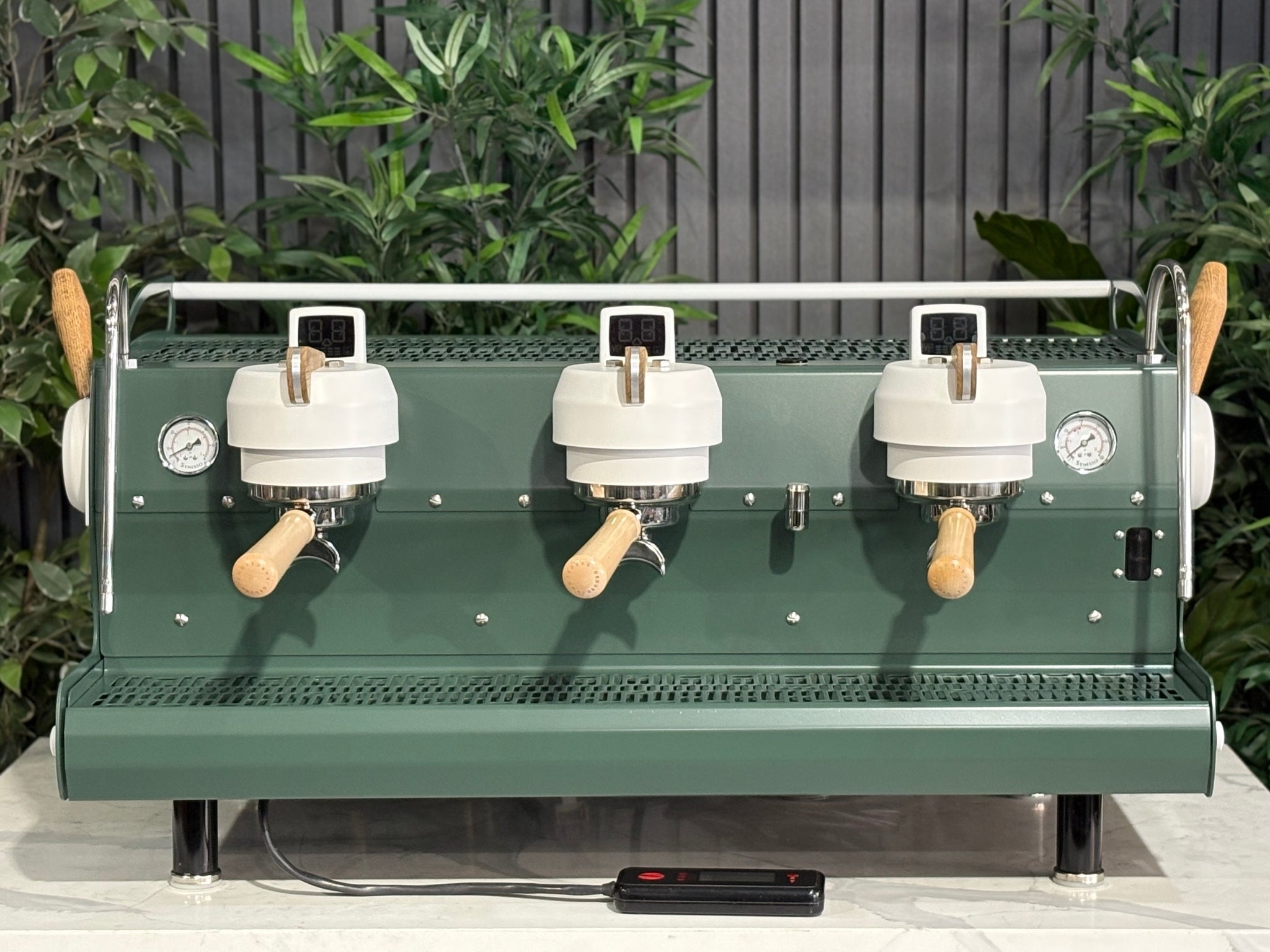 Synesso MVP Green White - 3 Group Commercial Espresso Machine - Timber