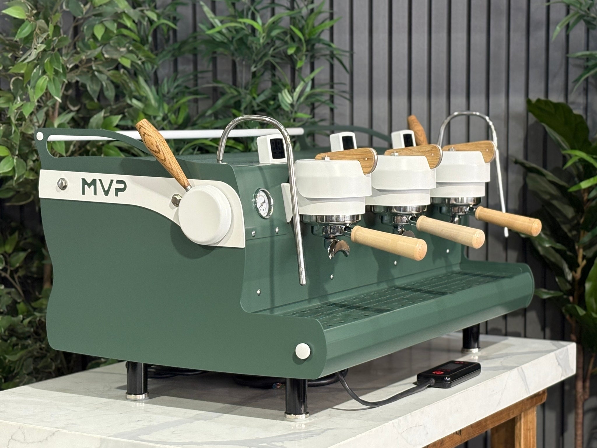 Synesso MVP Green White - 3 Group Commercial Espresso Machine - Timber
