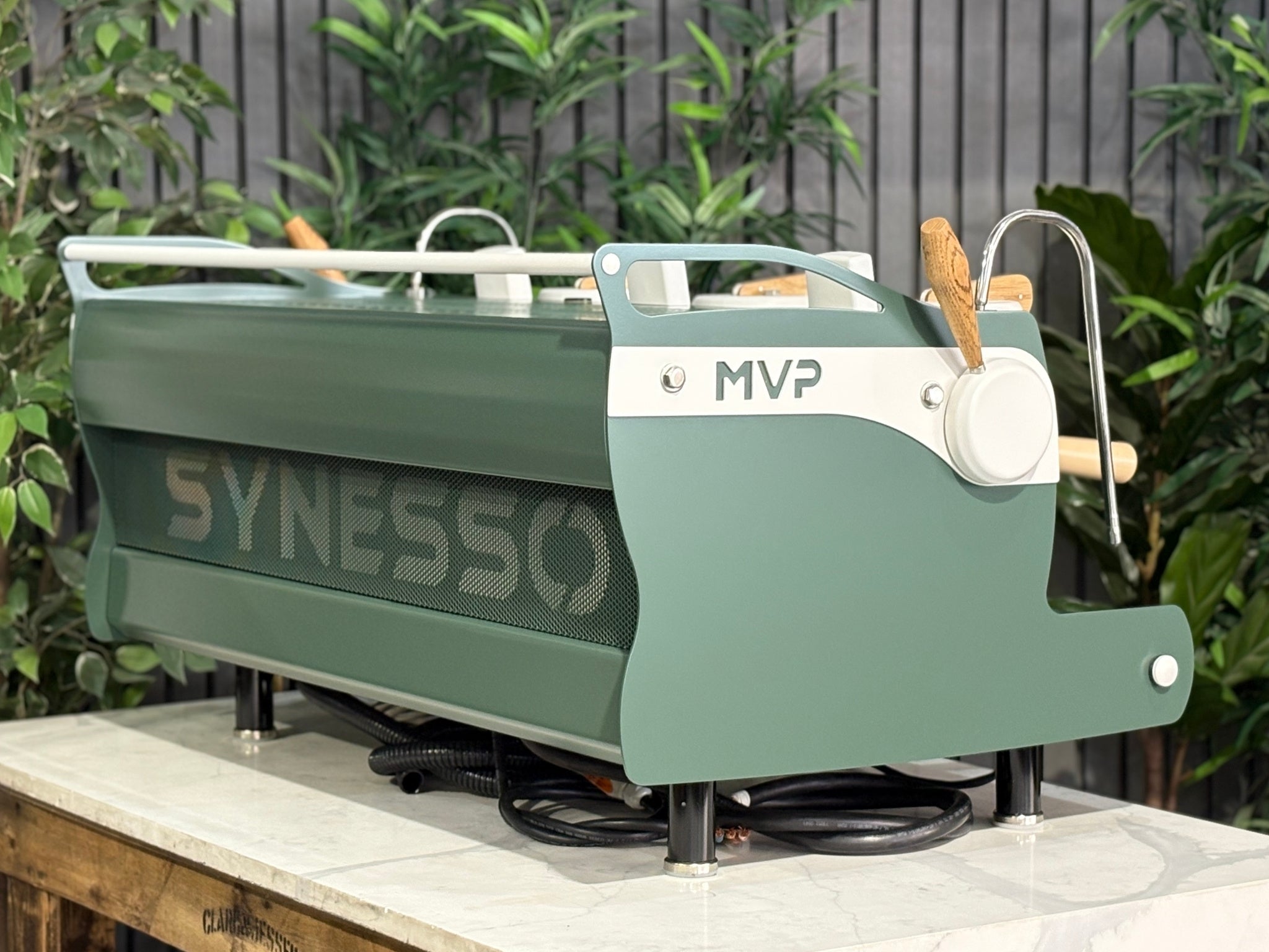 Synesso MVP Green White - 3 Group Commercial Espresso Machine - Timber