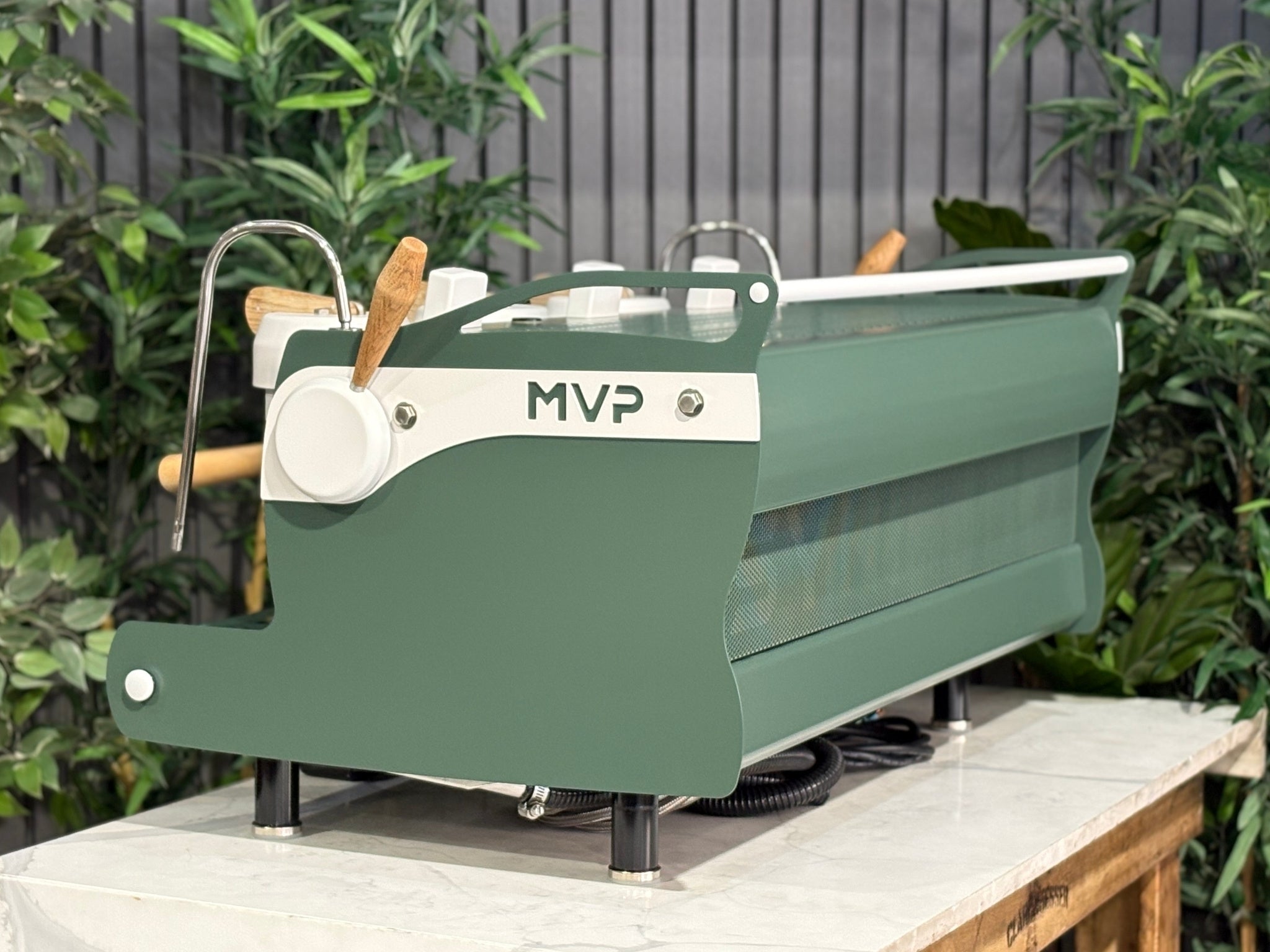 Synesso MVP Green White - 3 Group Commercial Espresso Machine - Timber