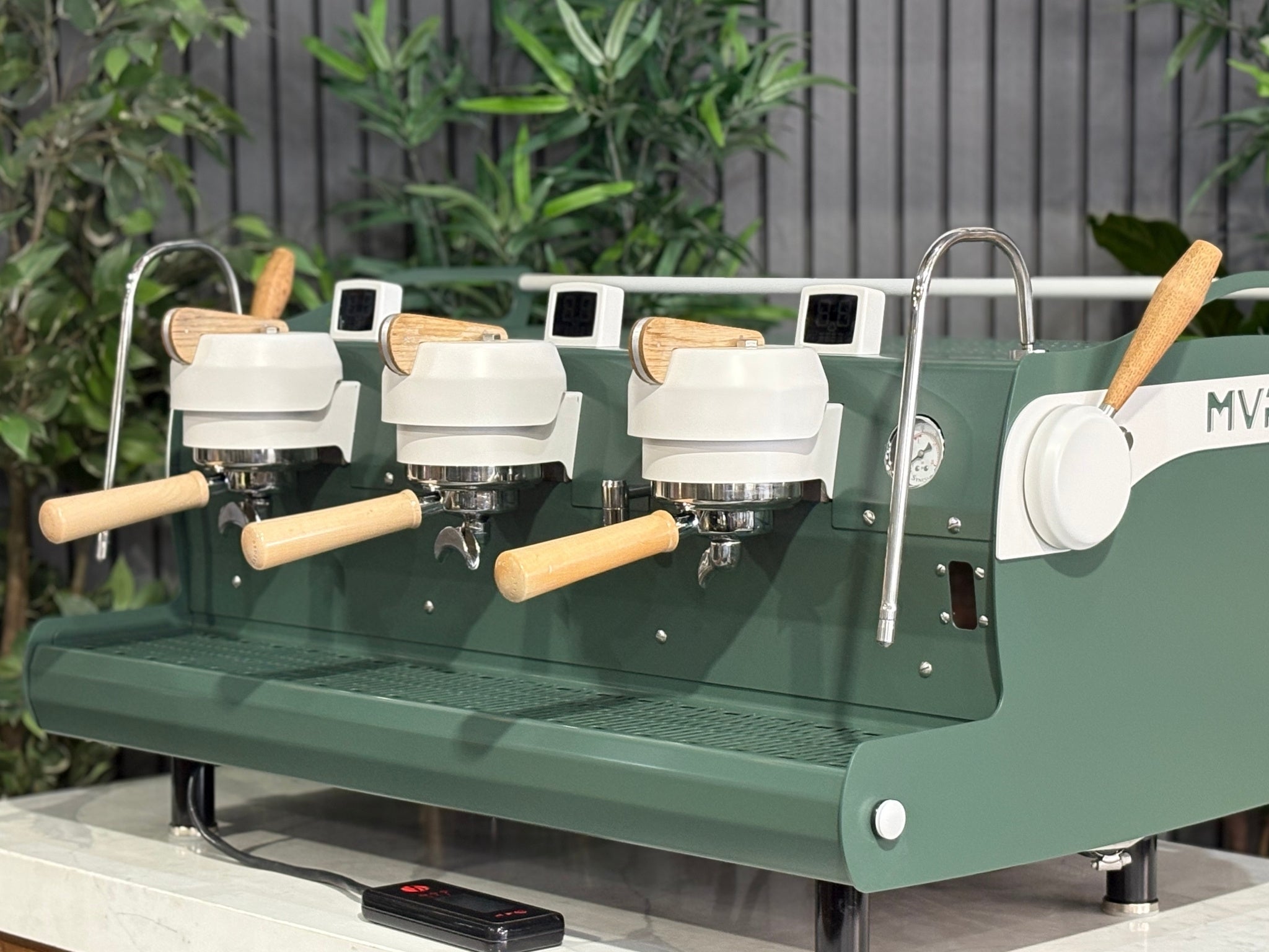 Synesso MVP Green White - 3 Group Commercial Espresso Machine - Timber