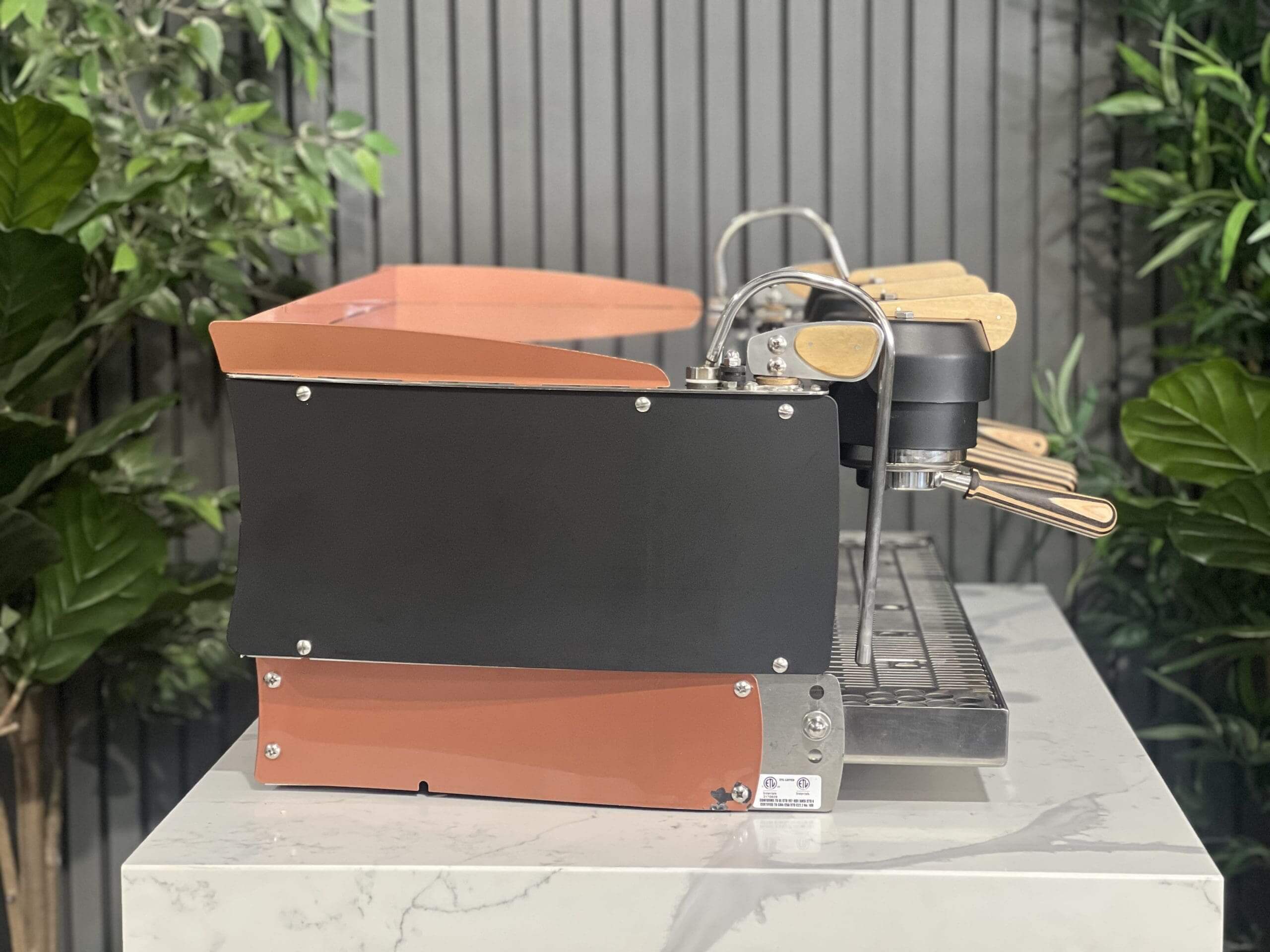 Synesso S300 Timber Accents Black - 3 Group Commercial Espresso Machine - Copper
