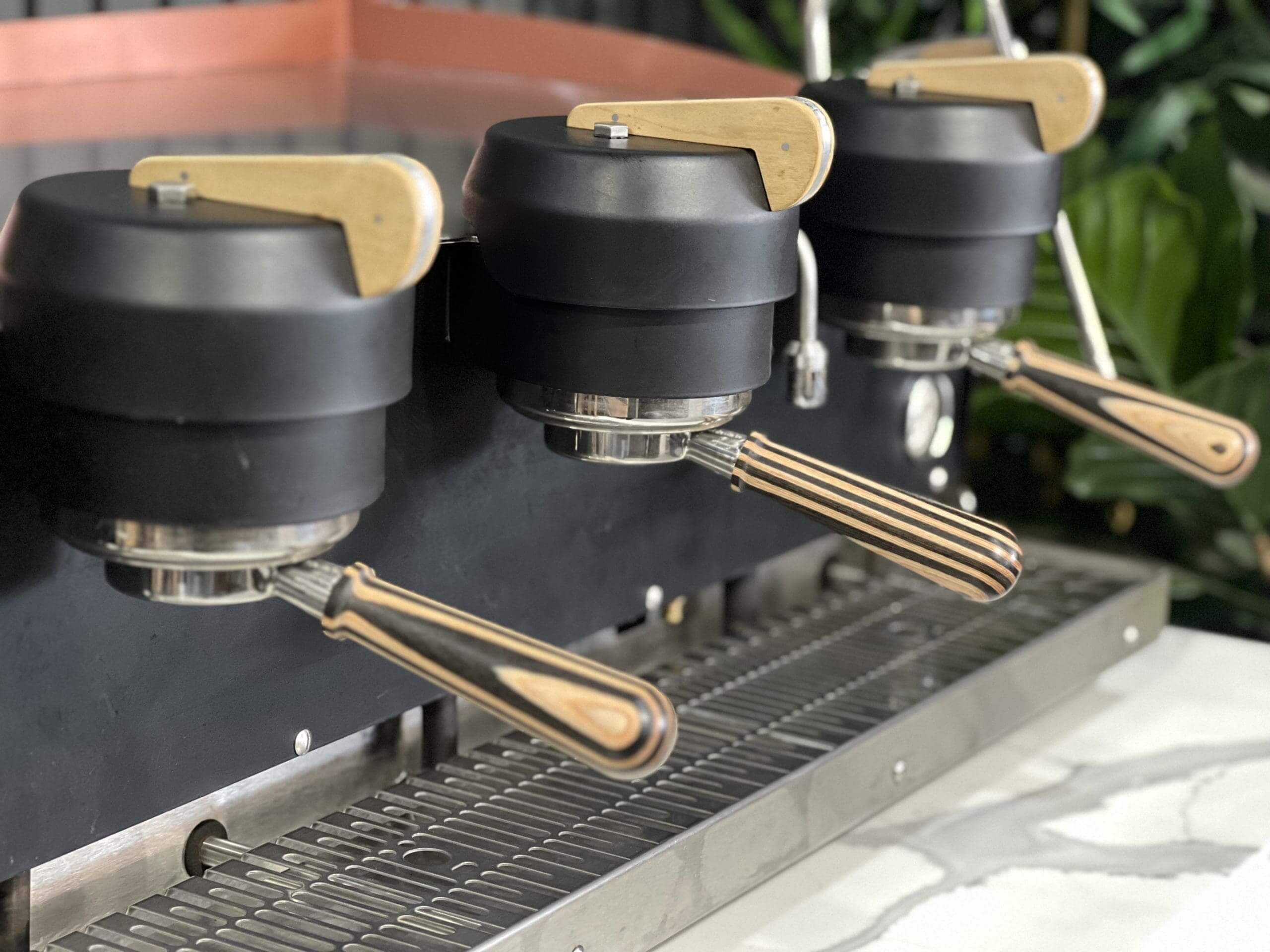 Synesso S300 Timber Accents Black - 3 Group Commercial Espresso Machine - Copper
