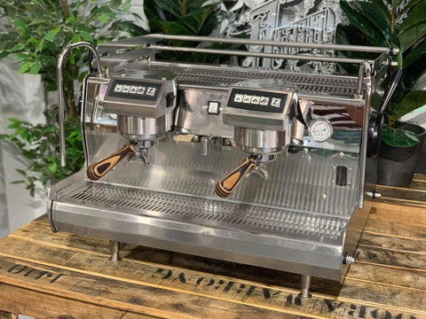 Synesso Sabre Stainless Steel with - 2 Group Commercial Espresso Machine - Timber