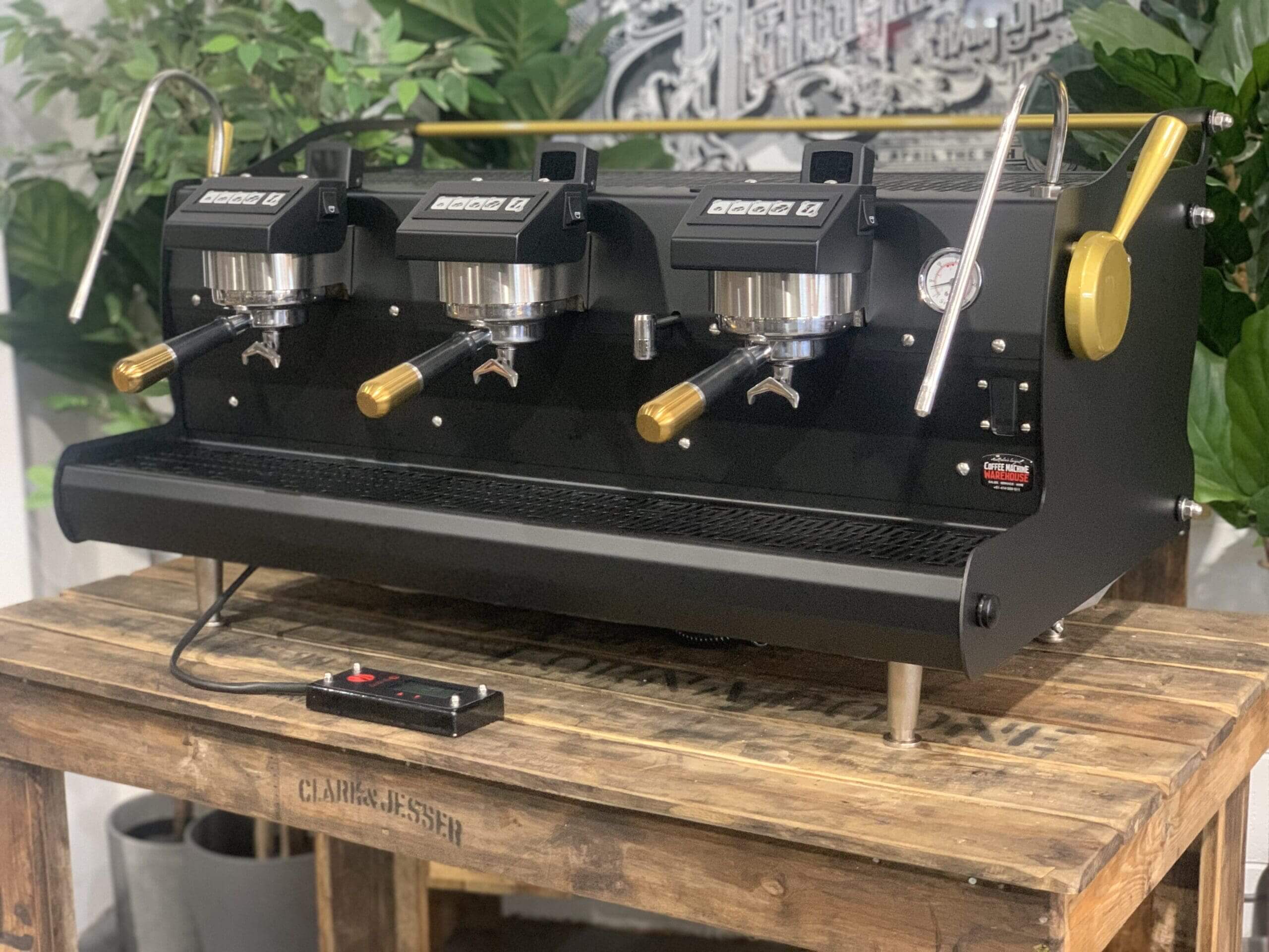 Synesso Sabre Black and - 3 Group Commercial Espresso Machine - Gold