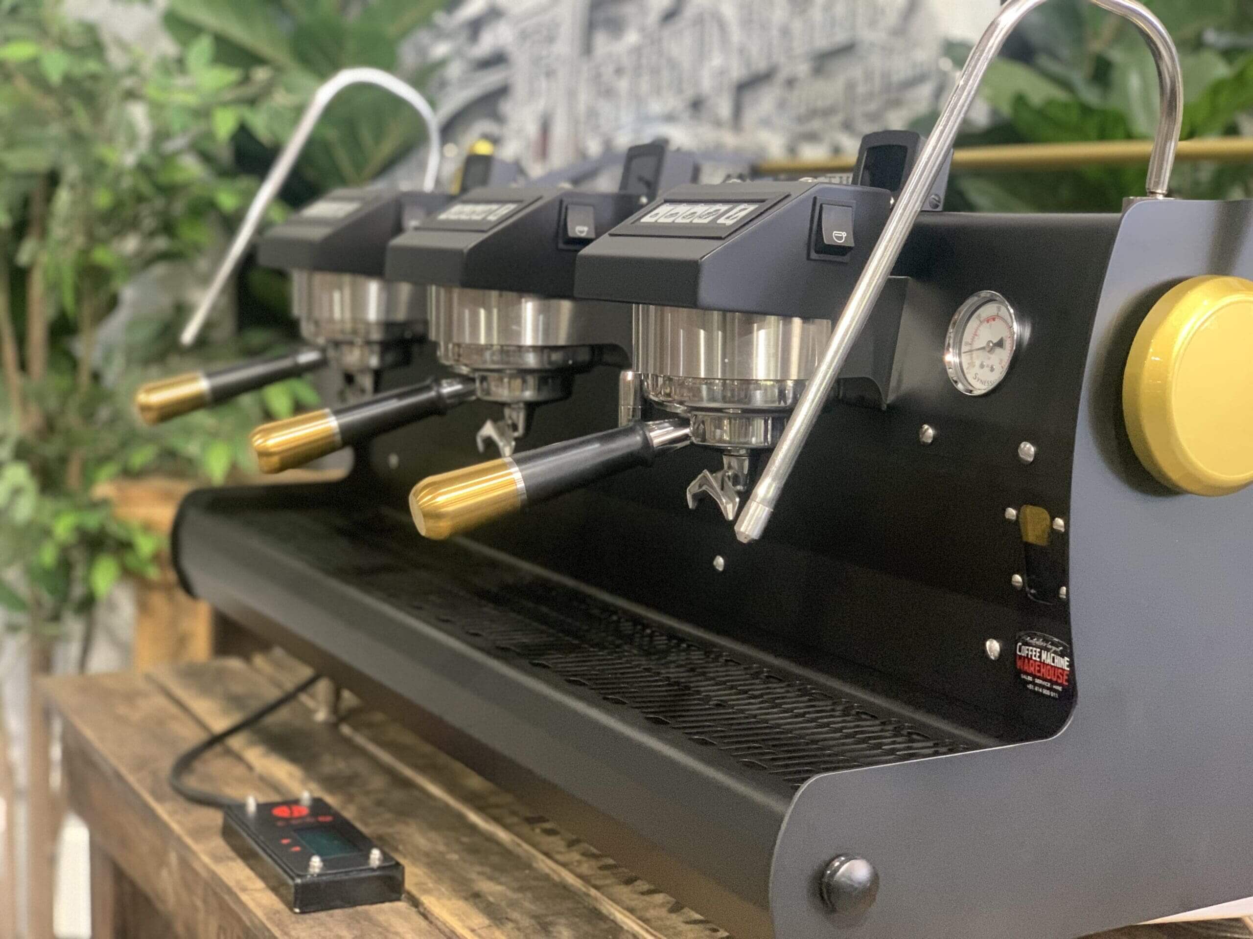 Synesso Sabre Black and - 3 Group Commercial Espresso Machine - Gold