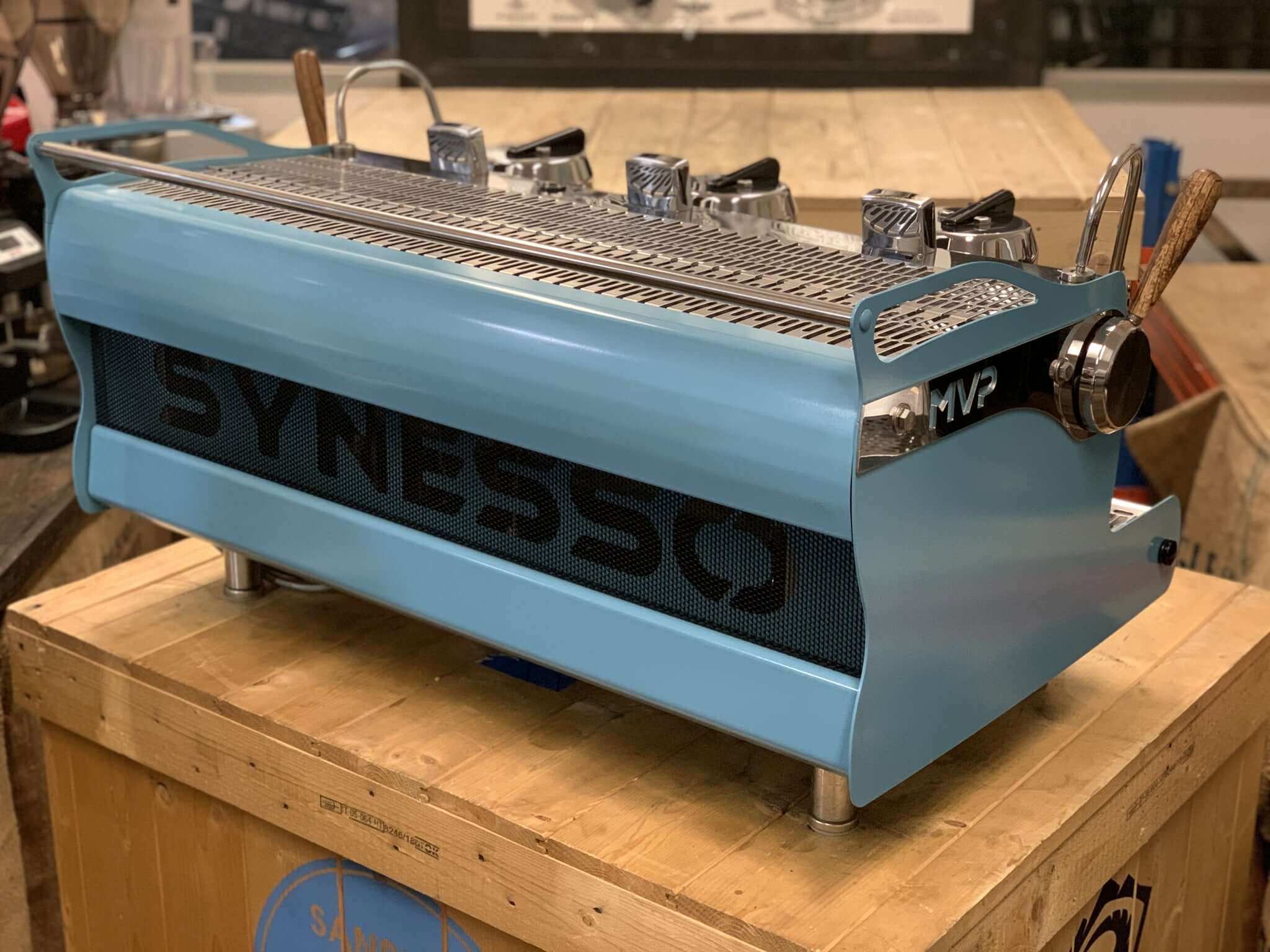 Synesso MVP Baby - 3 Group Commercial Espresso Machine - Blue