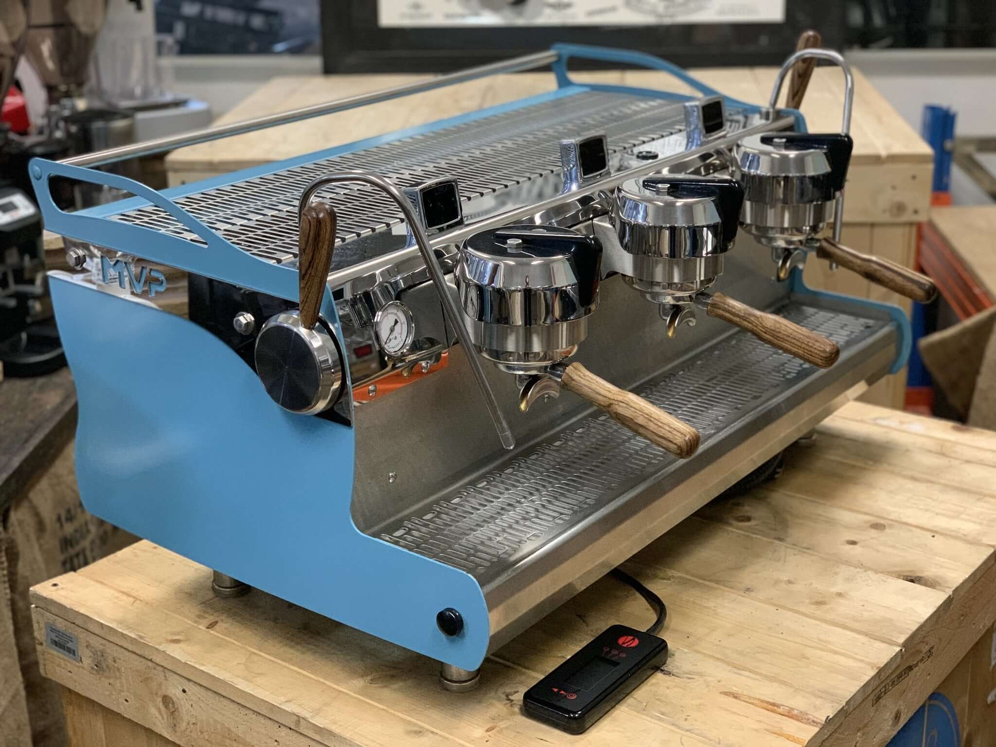 Synesso MVP Baby - 3 Group Commercial Espresso Machine - Blue